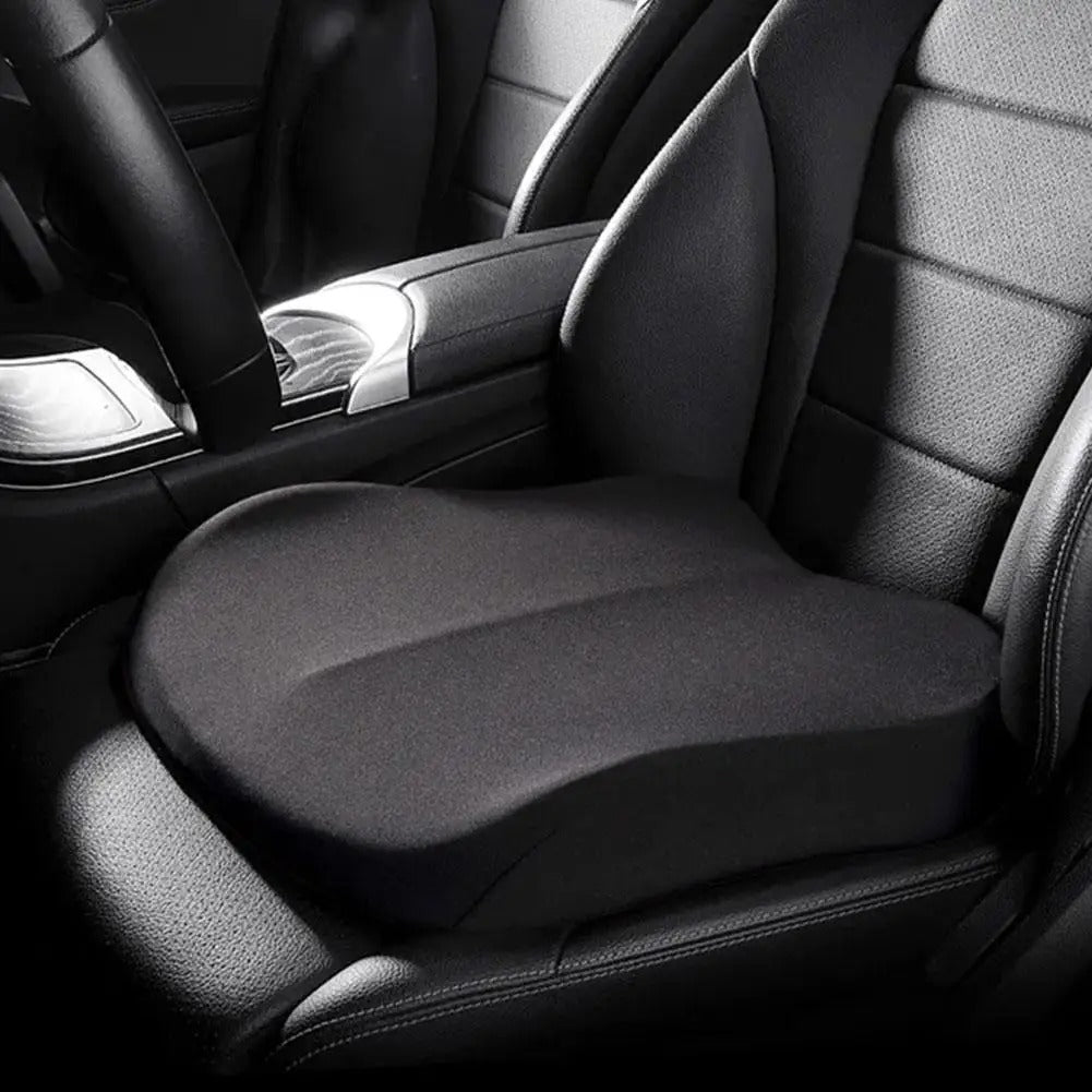 Memory Foam Driver Seat Booster Cushion – All-Season Universal Comfort for Car, Office, and Home Use - Delicate Leather