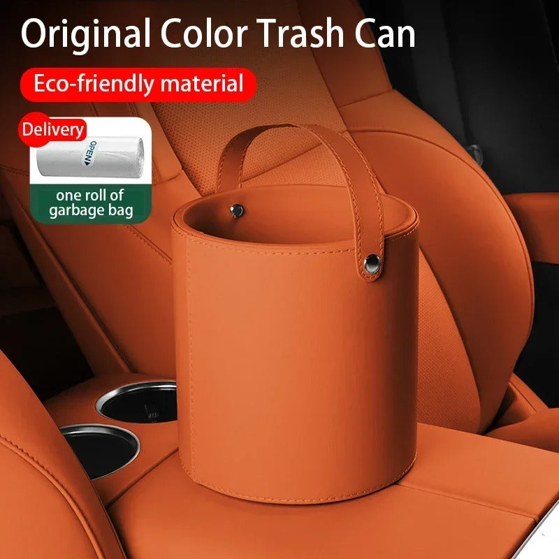 Multi-Functional Car Trash Can & Storage Organizer – For Leading Ideal Li L6/L7/L8/L9 ONE MEGA - Delicate Leather