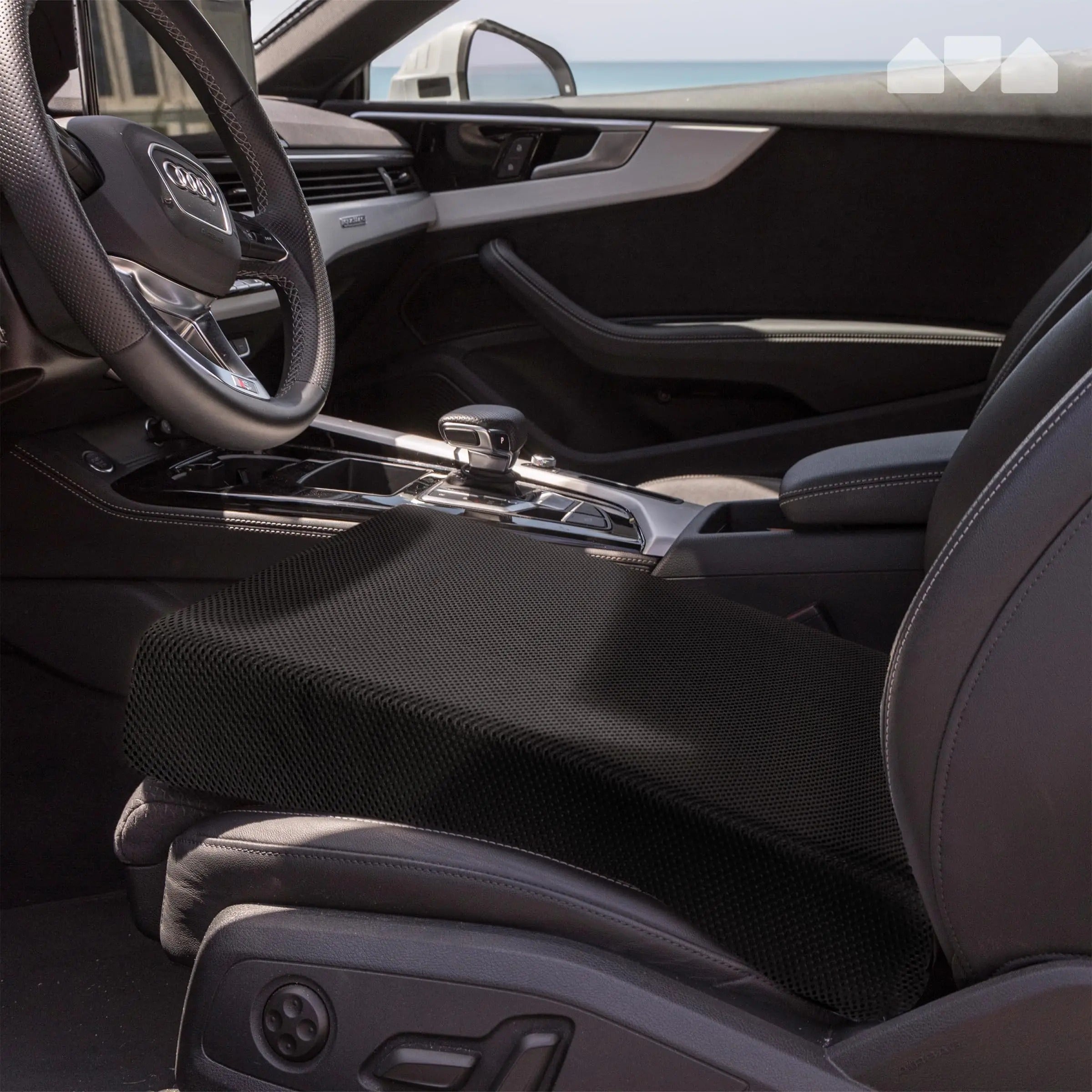 Orthopedic Memory Foam Coccyx Cushion – Sciatica and Back Pain Relief for Office Chairs and Car Seats - Delicate Leather