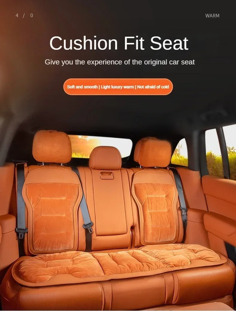 Flannel Universal Car Seat Covers – Stylish, Warm, and Comfortable Full Set for Autumn and Winter - Delicate Leather