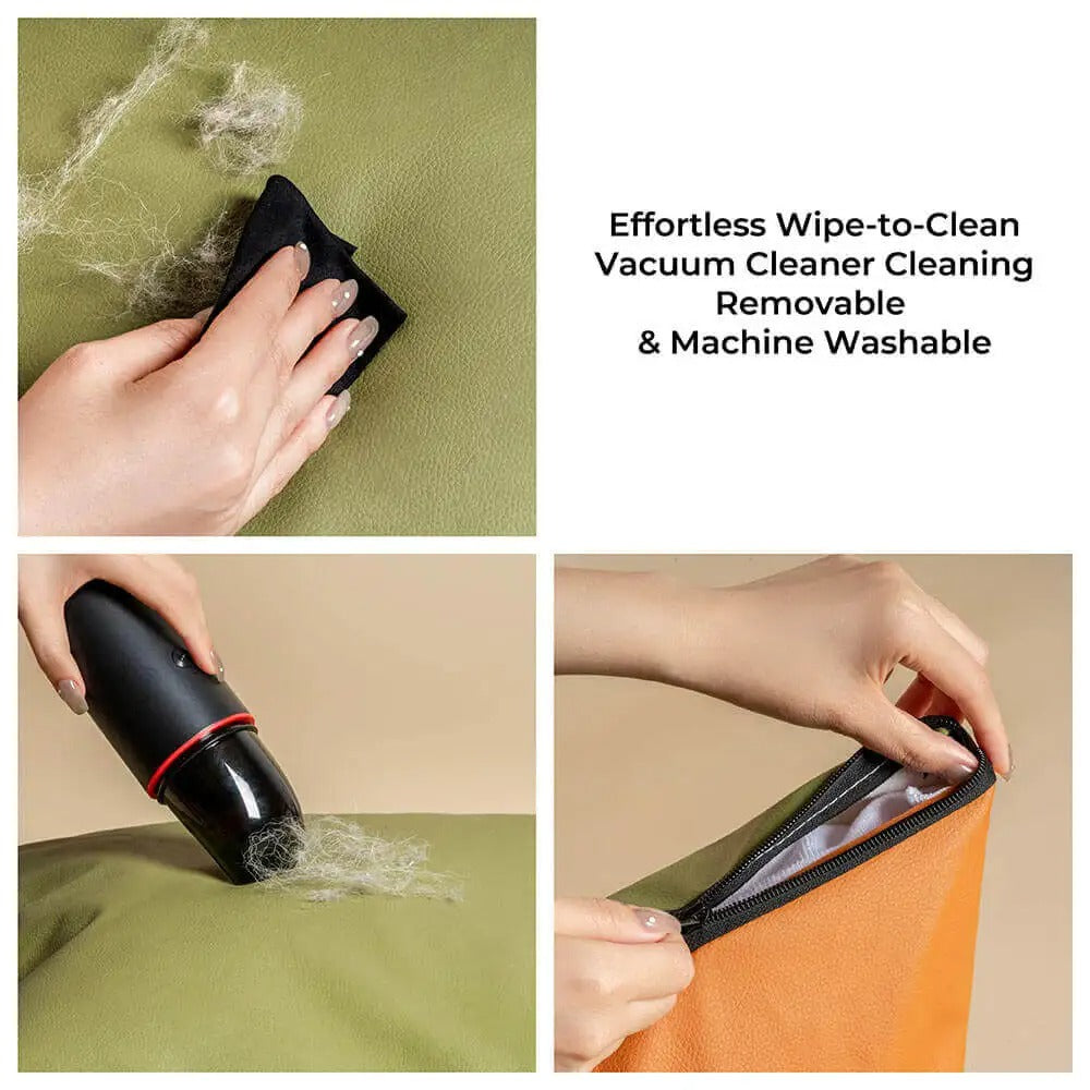 Travel Safety Denim Patchwork Dog Car Seat Bed with Safety Buckle - Luxury Customizable Pet Car Seat - Delicate Leather