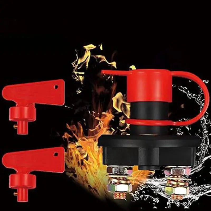 Battery Shut-off Button – Heavy-Duty Marine and Automotive Battery Isolator - Delicate Leather