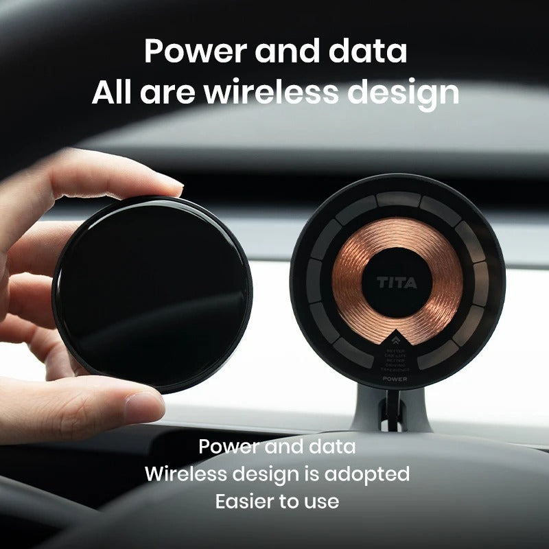 Wireless Cluster Speedometer for Tesla Model Y/3 – Performance Dashboard Upgrade - Delicate Leather