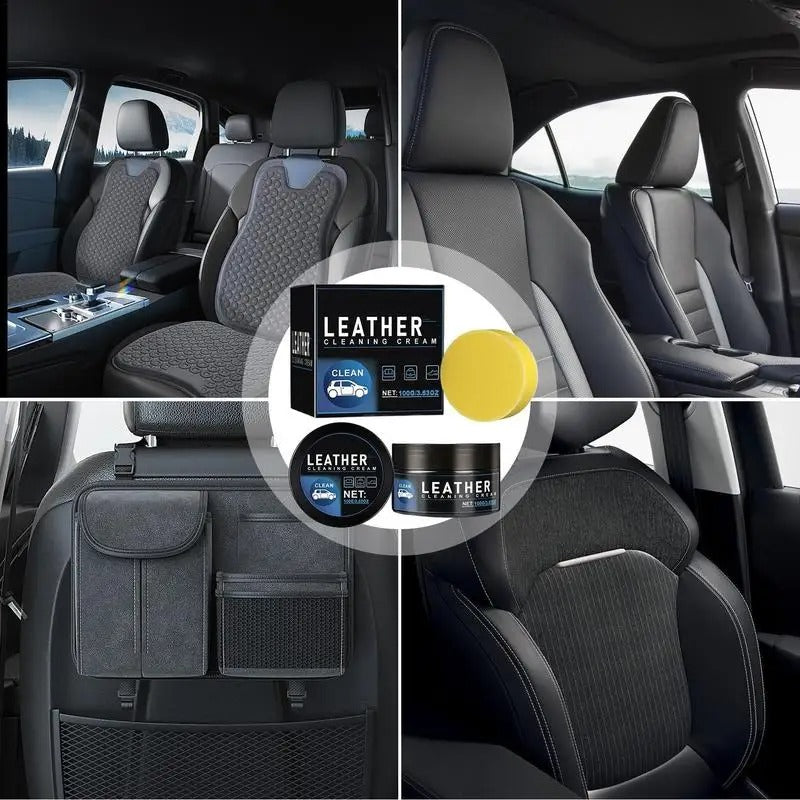 Leather Cleaner & Restorer – All-Purpose Leather Refurbisher with Sponge