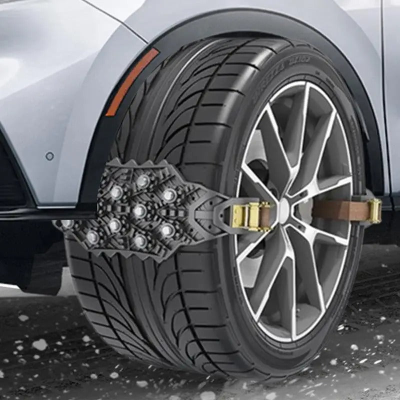 Heavy-Duty Snow Tire Chains – Anti-Skid, Noise-Reducing Traction for Icy Roads