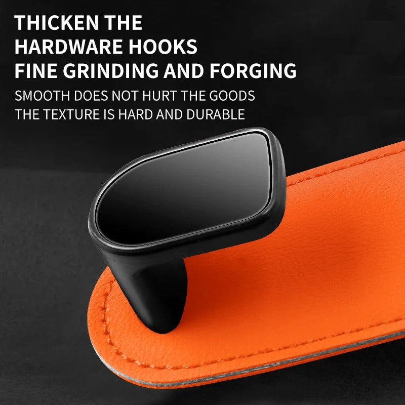 Multi-Functional Sports Seat Back Hook – Non-Destructive Installation Leather Car Hook - Delicate Leather