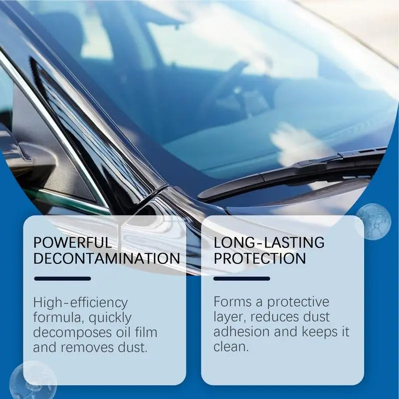 Glass Oil Film Remover – 180ml Advanced Car Window & Windshield Cleaner
