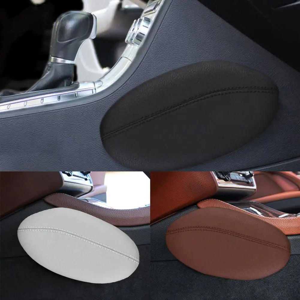 Ergonomic Car Seat Leg Support Cushion – Memory Foam Thigh & Knee Pad - Delicate Leather