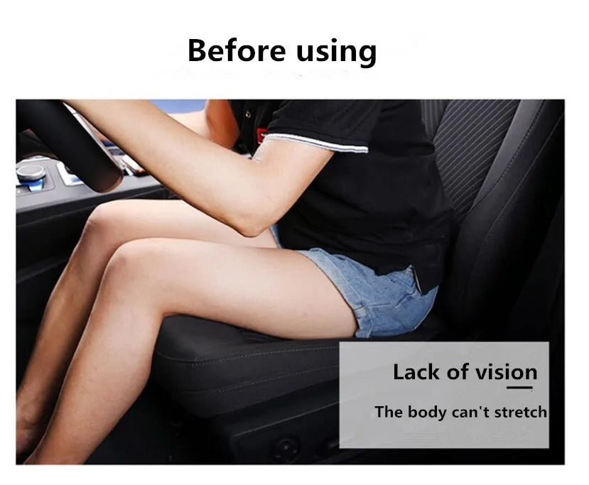 Car Heightening Seat Cushion – Ergonomic Foam Booster for Driving Comfort