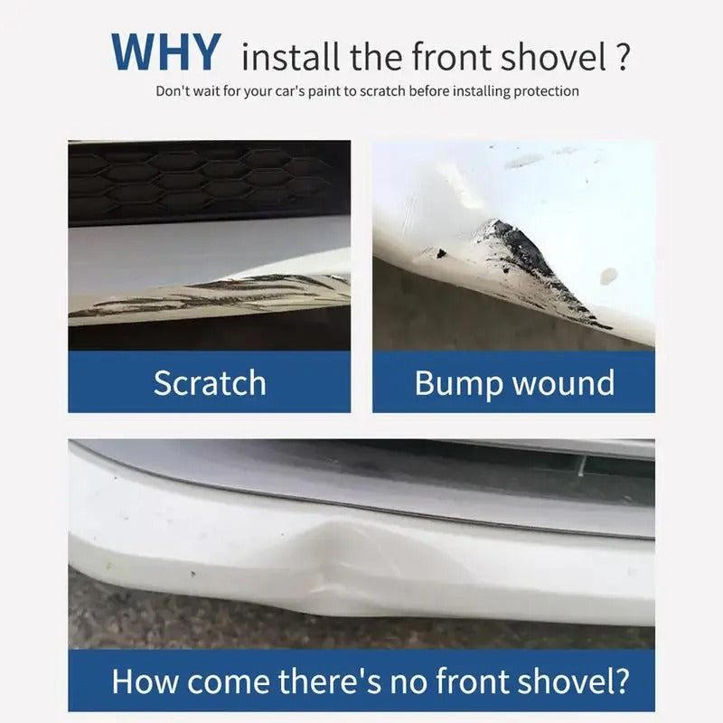 Adjustable Front Bumper Lip Splitter – Universal Fit Body Kit Spoiler - Delicate Leather