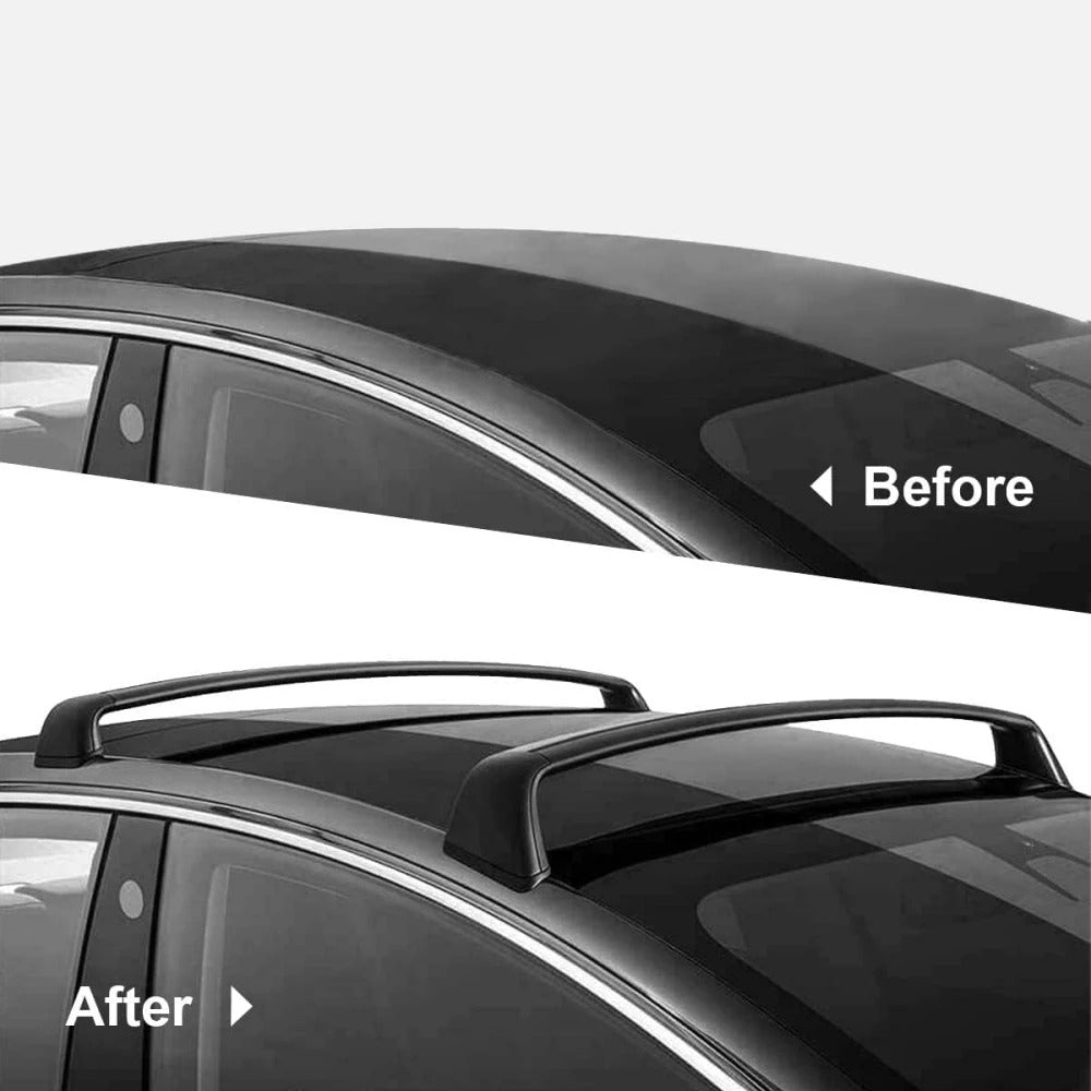 2024 Lockable Roof Rack Cross Bars for Tesla Model 3 & Model Y (2017-2024) - Antitheft Luggage Carrier