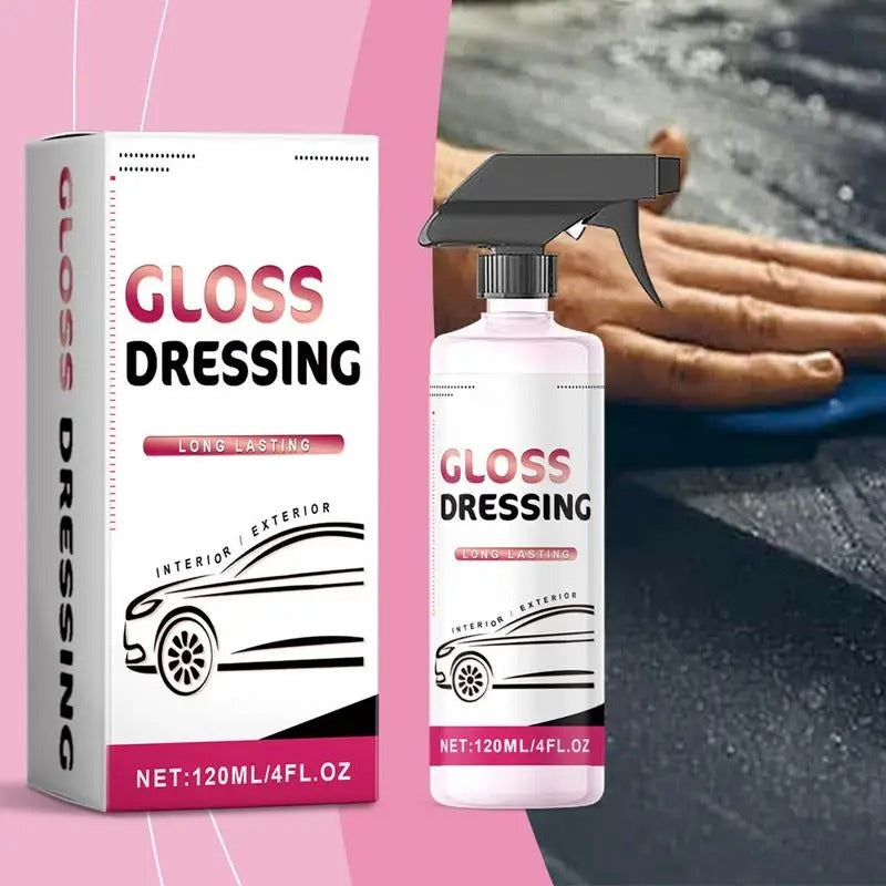 Car Interior Cleaning Spray – 4oz Ceramic Coating for Trim and Tire Restoration - Delicate Leather