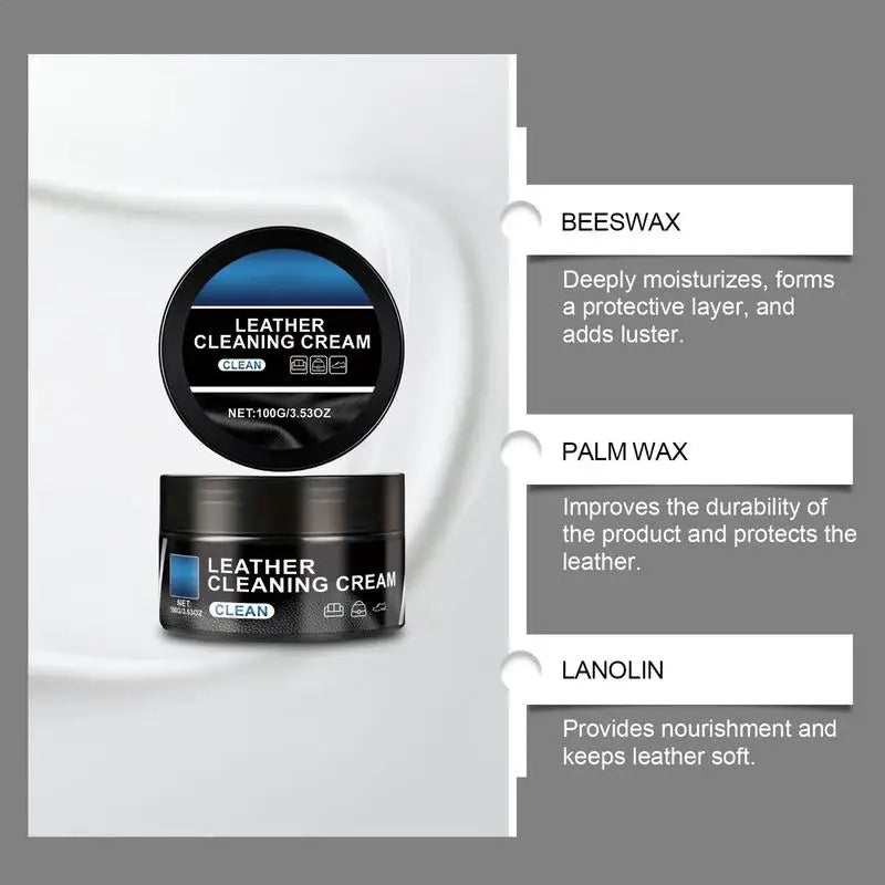 Leather Maintenance Cream – Multifunctional Cleaner & Protector for Cars and Home