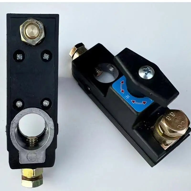 Heavy Duty 12V-24V Battery Disconnect Switch – Top Post Marine Battery Isolator - Delicate Leather