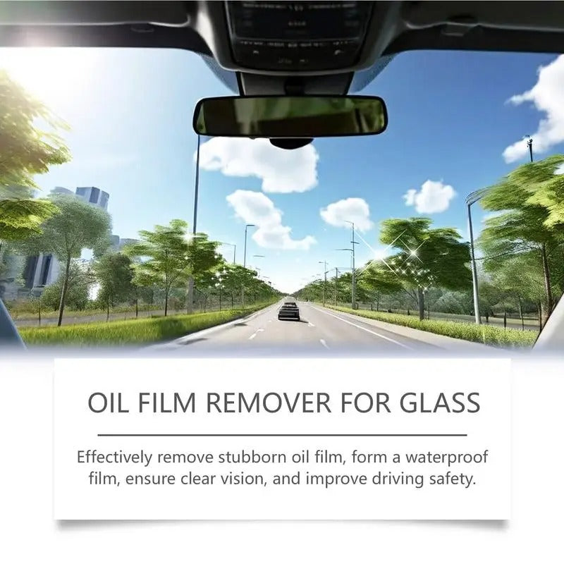 Glass Oil Film Remover – 180ml Advanced Car Window & Windshield Cleaner