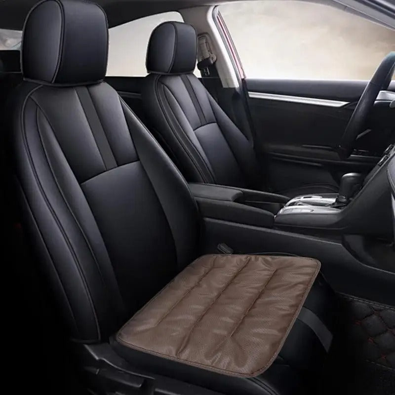 Breathable Faux Leather Car Seat Cushion – Anti-Slip Chair Pad for Comfort & Protection - Delicate Leather