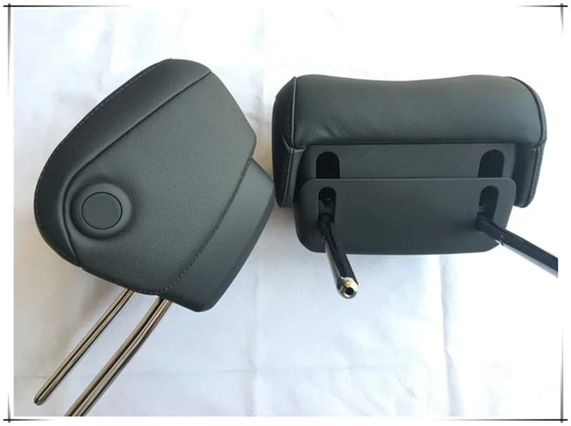 Adjustable Headrest for Audi A4B9, Q5, A6C7, and More – Summer Comfort with Synthetic Fiber Filling - Delicate Leather