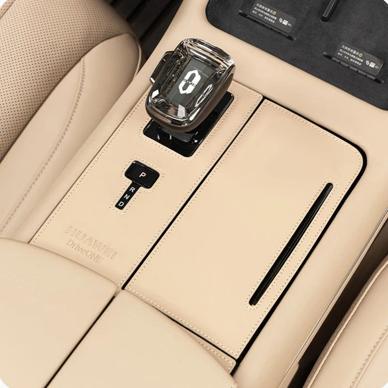 Leather Central Control Panel Stickers & Cup Mat – For SERES AITO M7 2024 - Delicate Leather