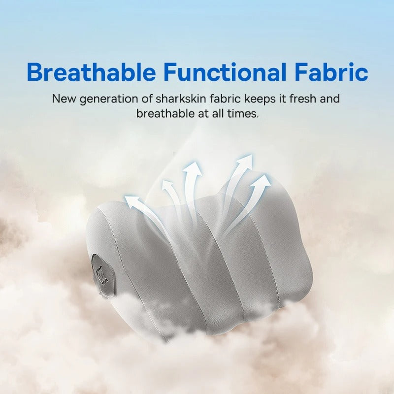 Car Headrest and Waist Pillow – 3D Memory Foam Neck and Lumbar Support Cushion - Delicate Leather