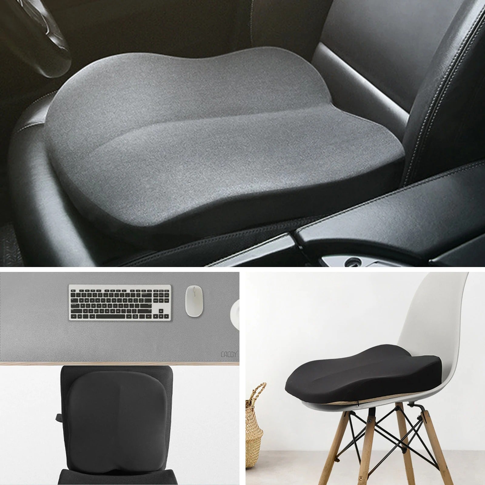 Car Seat Booster Cushion – Memory Foam Raised Seat Protector for Enhanced Comfort