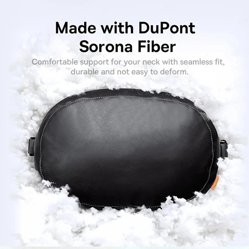 Double-Sided Car Headrest Pillow – Neck Support Cushion for Comfortable Travel - Delicate Leather