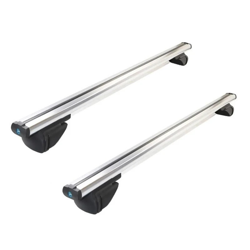2PCS Universal 120/130CM Car Roof Rack - Waterproof Luggage Support for SUVs & Cars with Anti-Theft Lock - Delicate Leather