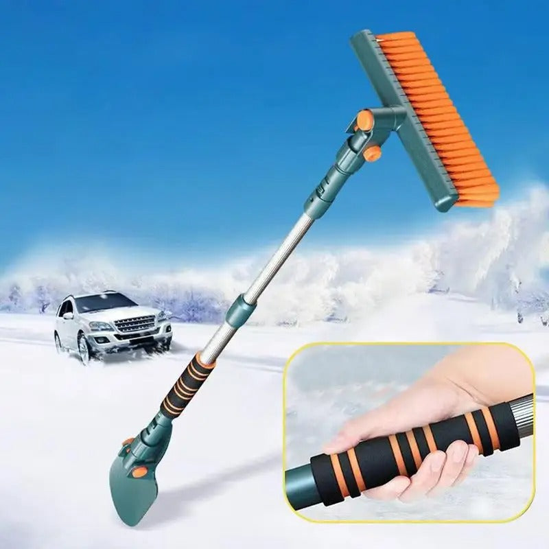 Foldable Snow Shovel and Ice Scraper – Portable Winter Tool for Snow Removal - Delicate Leather
