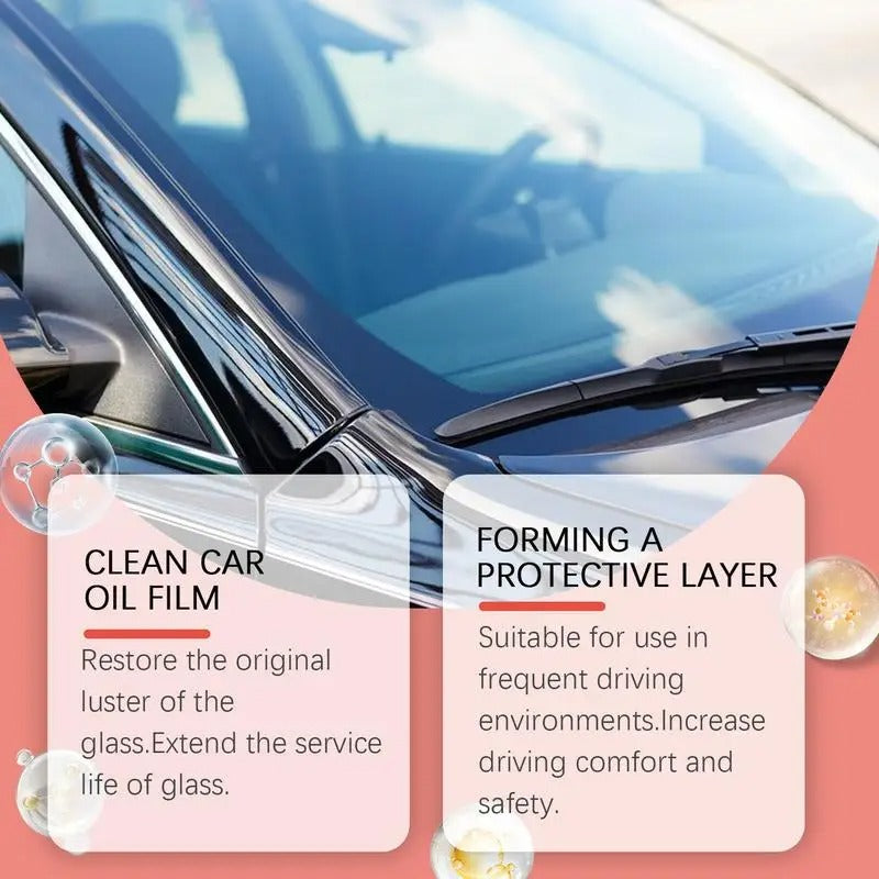 Powerful Windshield Oil Film Cleaner – 120ml Glass Oil & Grease Remover