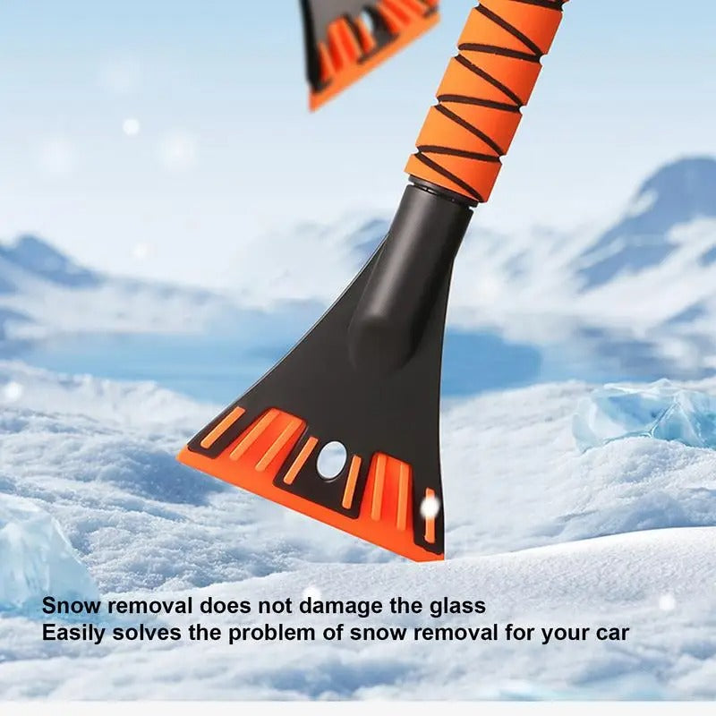 Portable Windshield Scraper – Lightweight Multi-Functional Snow & Ice Removal Tool - Delicate Leather
