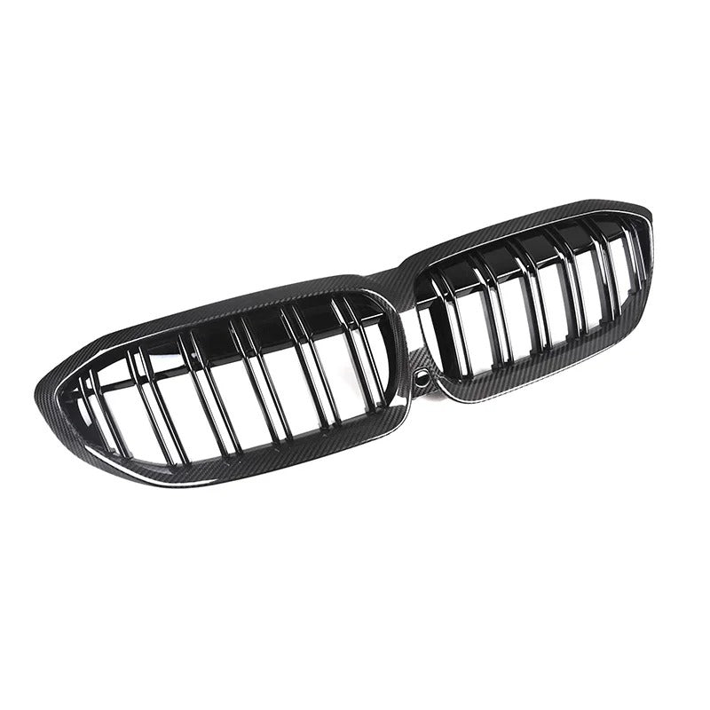 Real Carbon Fiber Front Kidney Grille for BMW 3 Series G20/G21/G28 Pre-LCI (2019-2022) - Delicate Leather