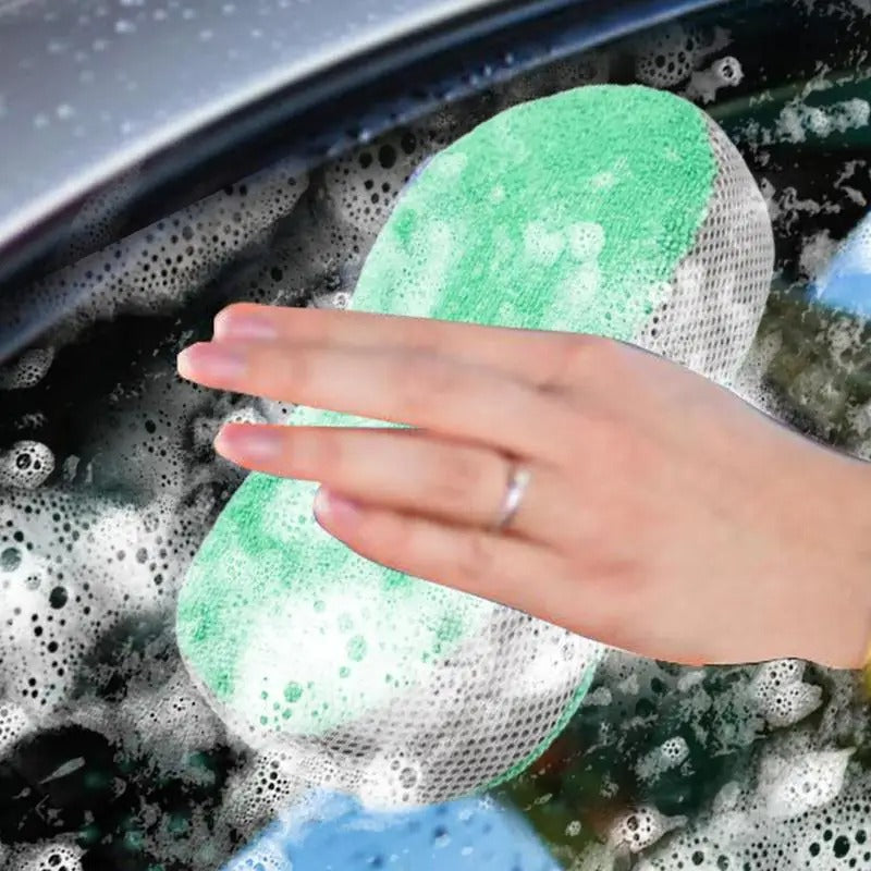 Durable Car Cleaning Sponge – Large, Absorbent, All-Purpose Wash Pad for Cars & Home - Delicate Leather