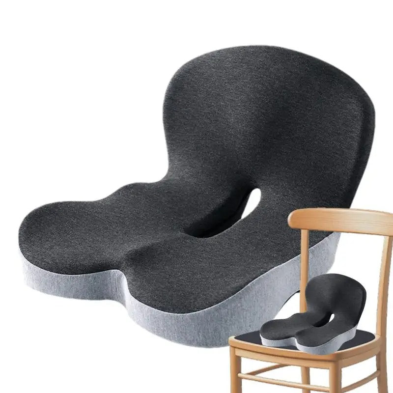 Memory Foam Car Seat Cushion – Ergonomic Driving Support for Semi-Trucks, Cars, and Office Chairs