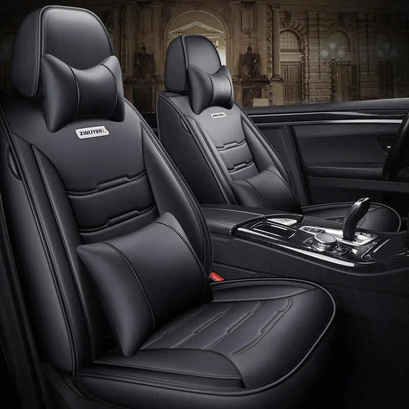Full Encirclement All-Season Car Seat Cushion for CITROEN Models - Customized Fit for C2, C3, C4, C5, C6, DS3, DS4, DS5 - Delicate Leather