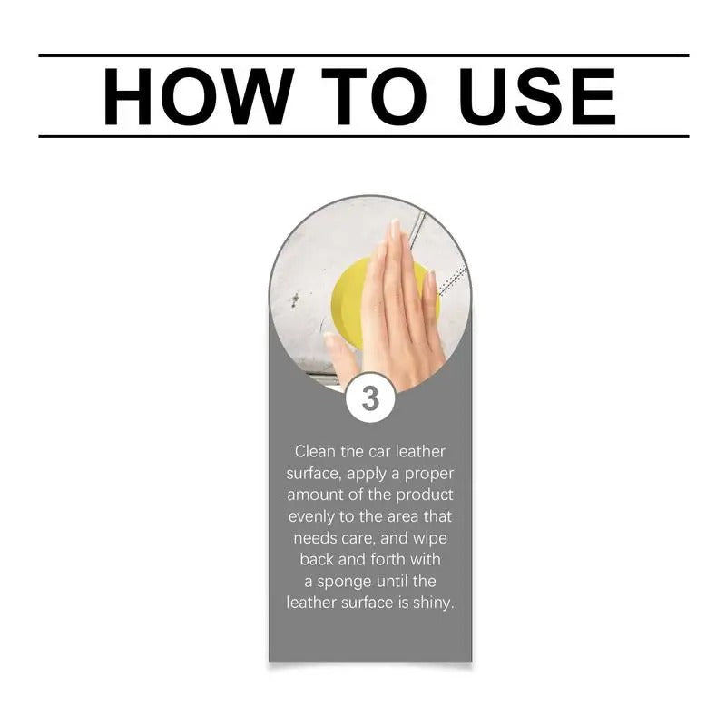 Leather Conditioner & Repair Kit – Deep Cleaner & Brightener for Car Seats and Leather Interiors - Delicate Leather