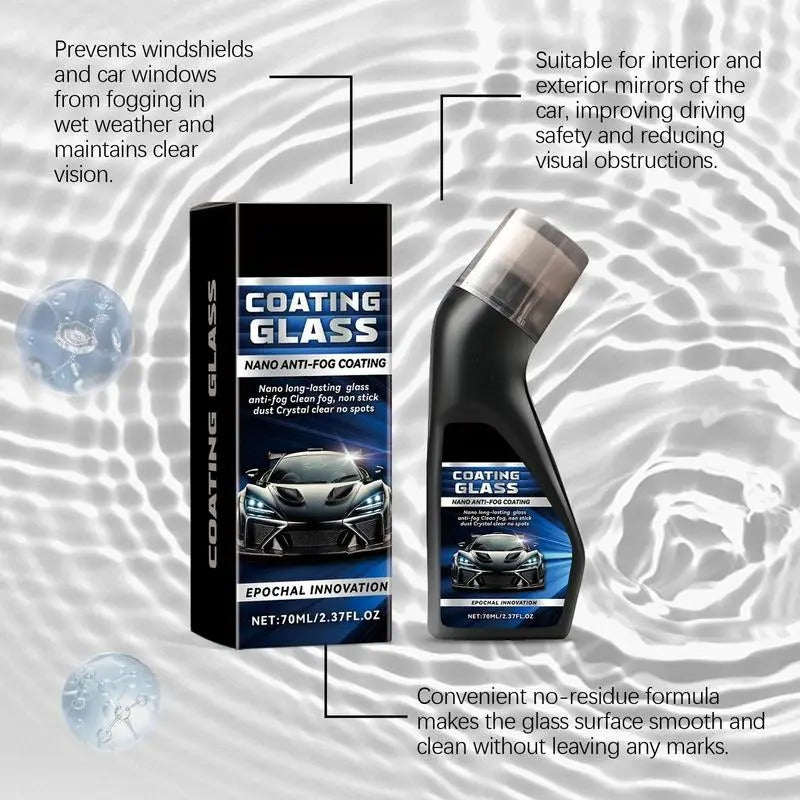 Hydrophobic Windshield Coating – 70ml Waterproof & Protective Glass Coating Agent