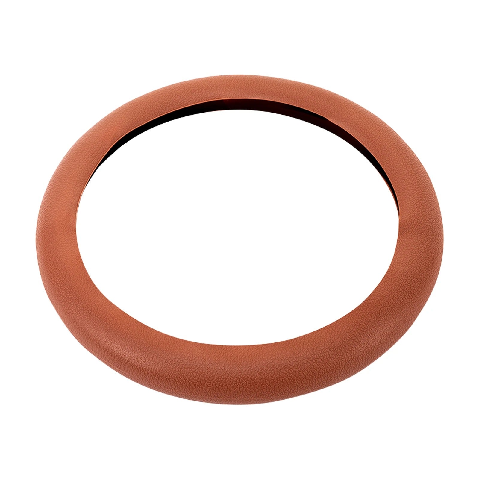General Motors Universal Silicone Steering Wheel Cover – Brown Protective Cover for Most Cars - Delicate Leather