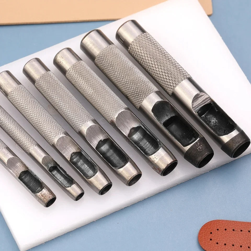 15-Piece Leather Hole Puncher Kit (1mm-11mm) with Storage Bag - Perfect for Leather Craft and DIY Projects