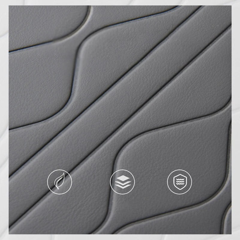 Universal Car Armrest Box with Storage, Heightened Leather Memory Foam Cushion Pad – Protective Support for Auto Center Console - Delicate Leather