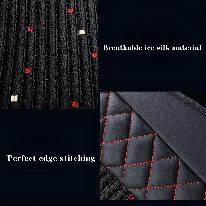 Universal Car Seat Cover for Toyota Models - Waterproof Artificial Leather for All Seasons - Delicate Leather