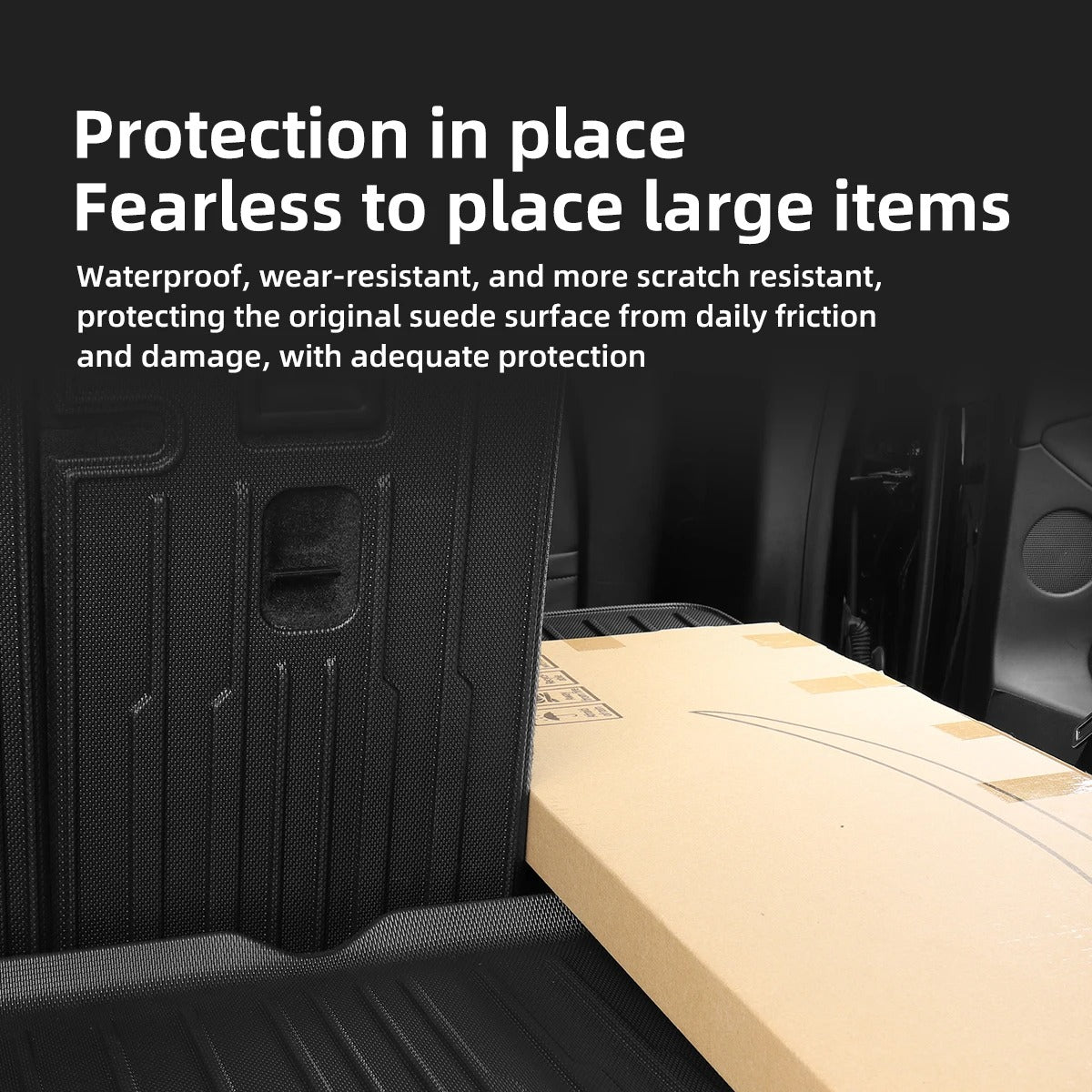 Rear Seat Backrest Protective Pad & Trunk Mat – For Tesla Model Y (2021-2024) - Delicate Leather