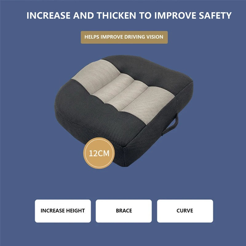 Car Seat Height Boost Cushion – Ergonomic and Breathable for Car, Office, and Home Use