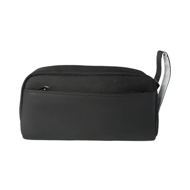 Golf Handbag with Wrist Strap – Portable Golf Ball & Tee Organizer Pouch - Delicate Leather
