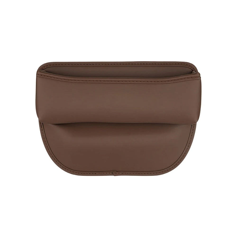 Delicate Leather Car Seat Gap Filler Organizer, Custom Fir For Your Cars, PU Leather Car Organizer Bag - Back Seat Organizer & Side Gap Filler with Storage Box - Delicate Leather