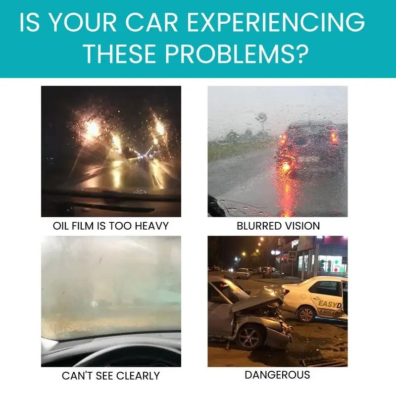 Glass Oil Film Removal Wipes – Convenient Car Glass Cleaner for Spotless Windshields