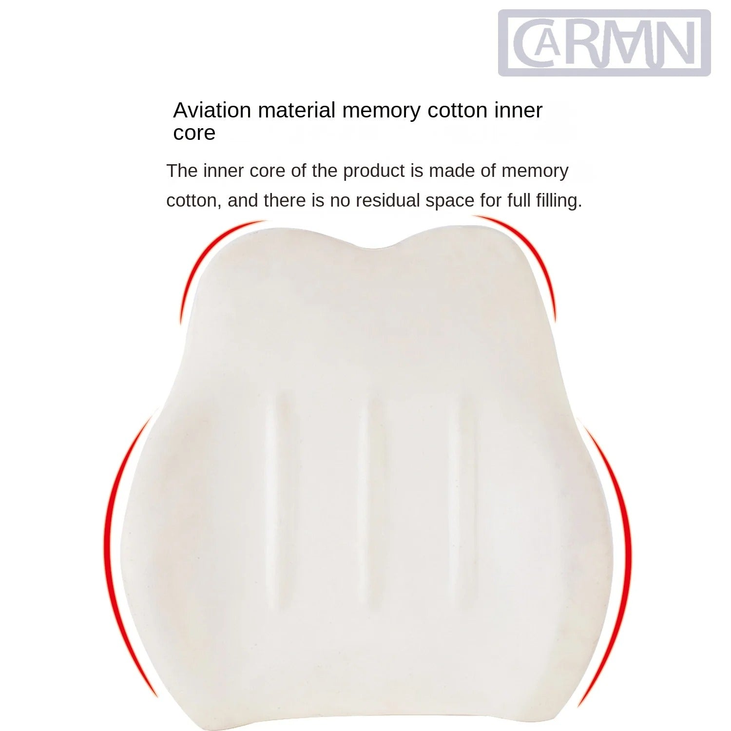 Memory Foam Car Headrest & Lumbar Cushion Set – Ergonomic Support for Neck & Lower Back - Delicate Leather