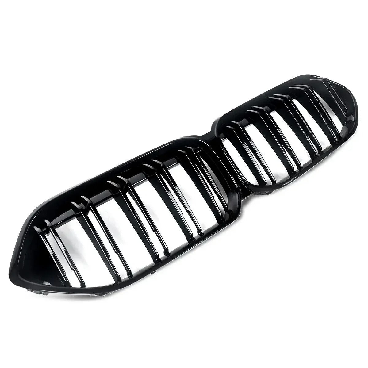 Gloss Black Dual Slats Front Bumper Grille for BMW F44 220i Gran Coupe (2020-2022) - Delicate Leather