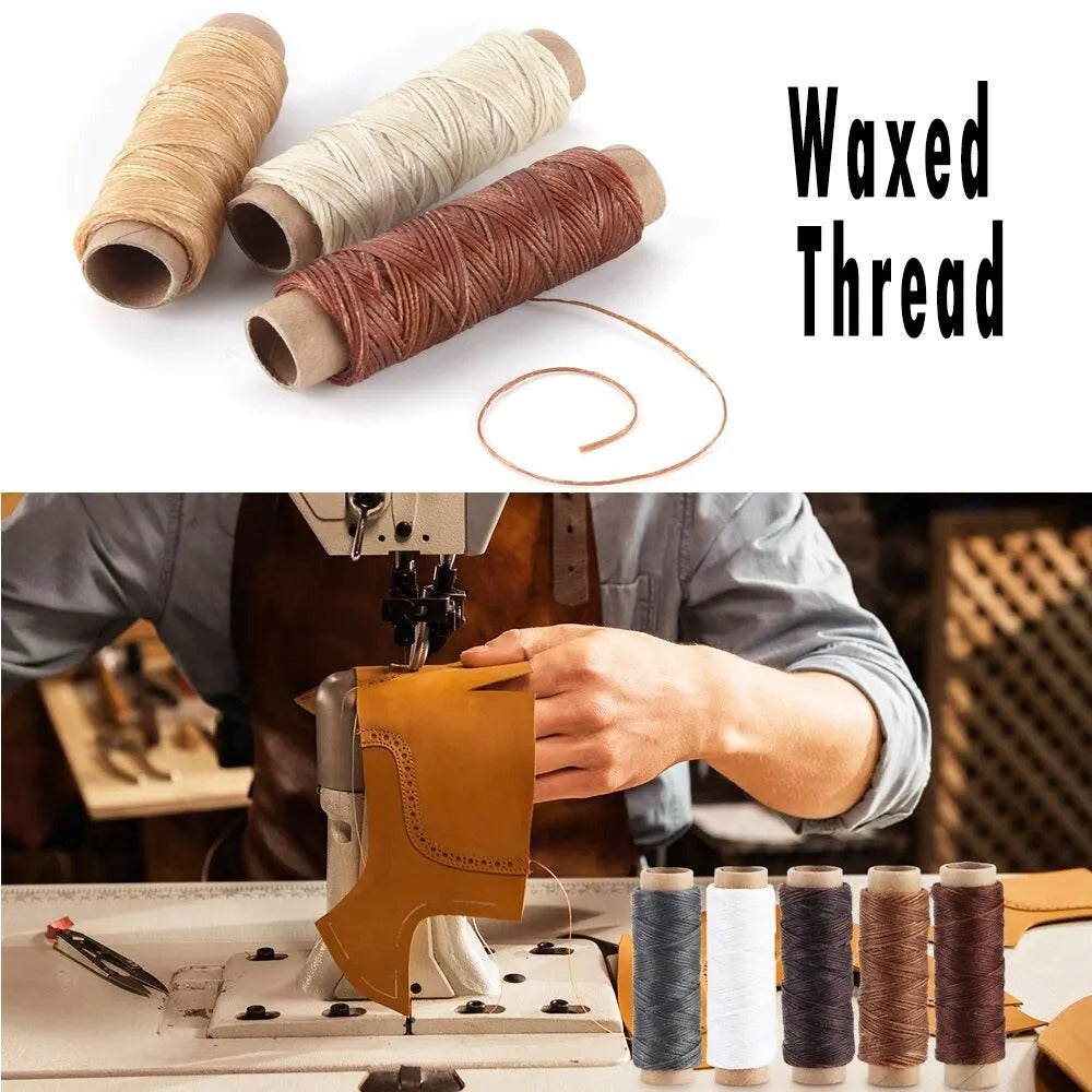 23-Piece Leather Sewing Tools Set – DIY Hand Stitching & Carving Kit for Leather Crafting