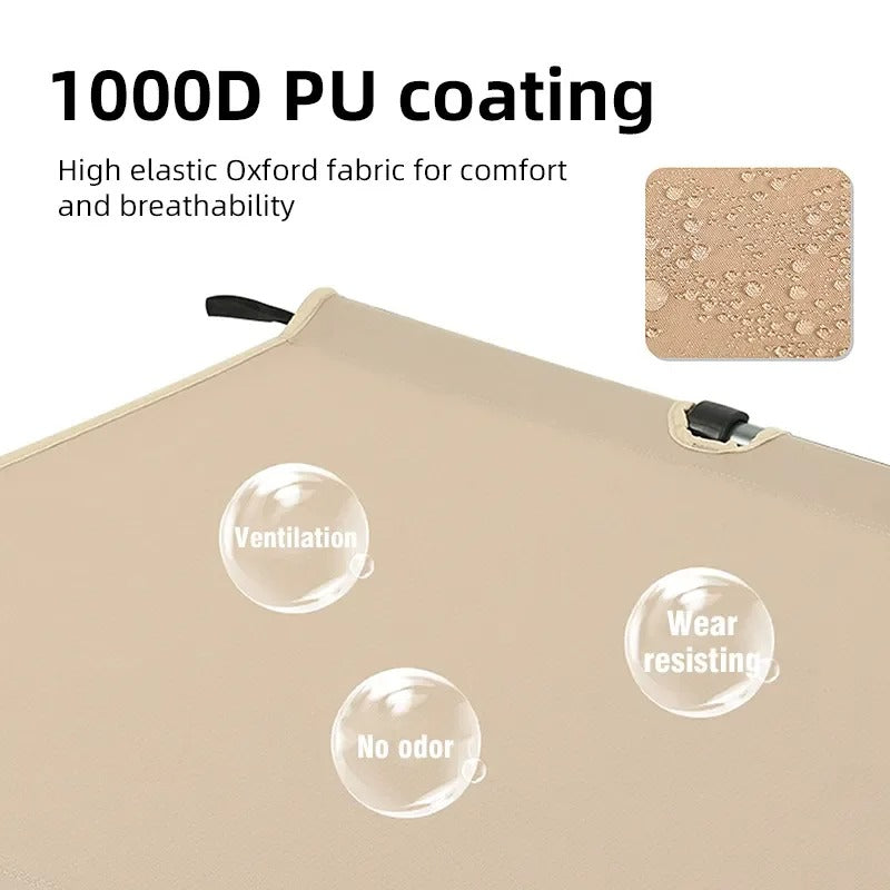 Folding Camping Cot – Portable Outdoor Bed for Comfortable Sleeping - Delicate Leather