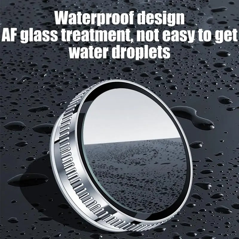 360° Car Blindspot Mirror – High-Definition Wide-Angle Rear View with Suction Cup - Delicate Leather