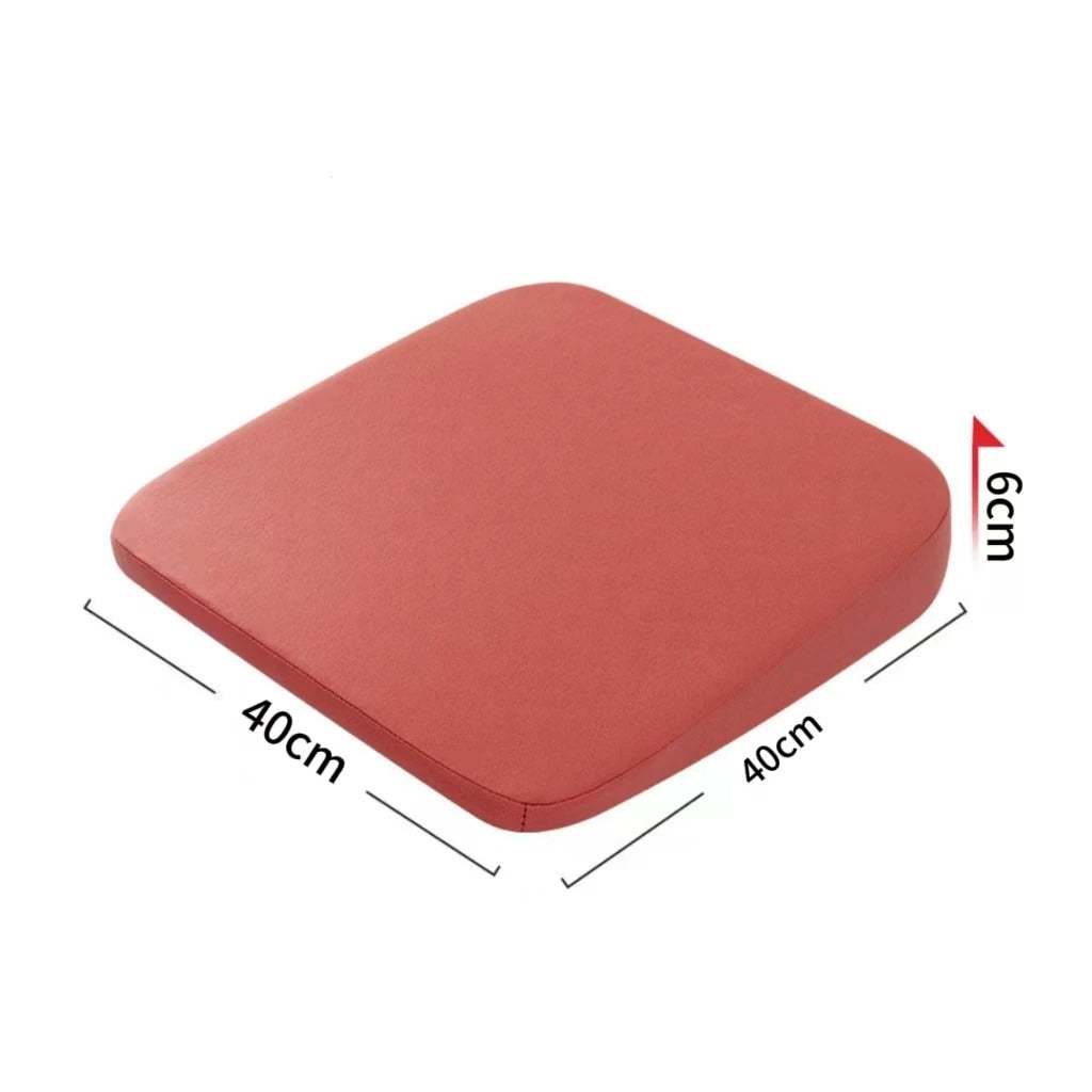 Universal Car Booster Seat Cushion – Thickened Memory Foam Slope Cushion for Extra Comfort - Delicate Leather